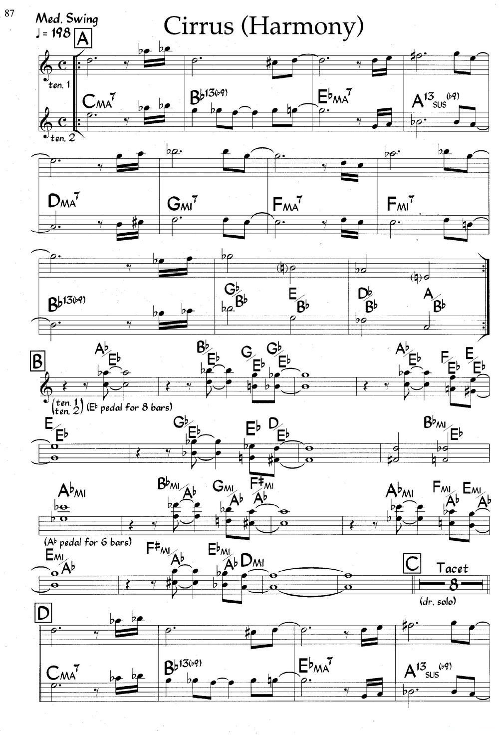 Cirrus（爵士钢琴曲）钢琴谱图2