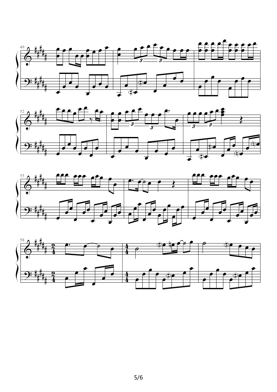 刻不容缓钢琴谱图3