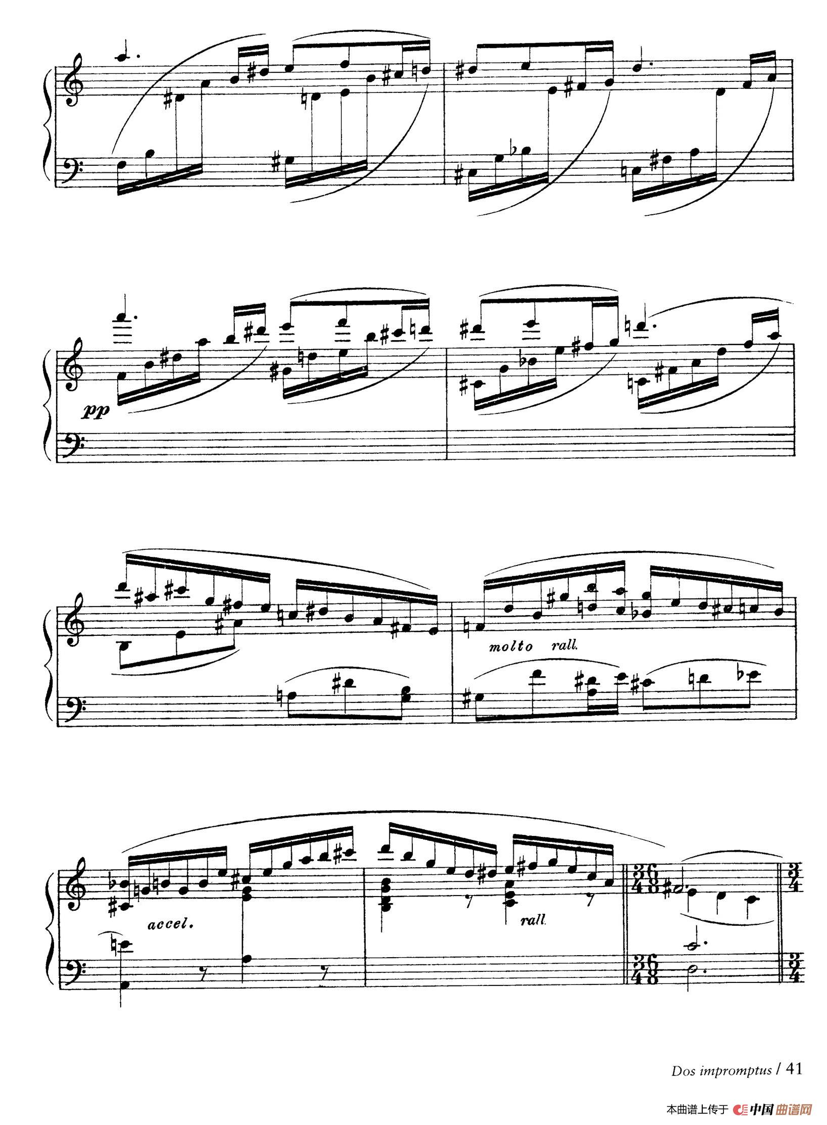 《Impromptu in a Minor》钢琴曲谱图分享
