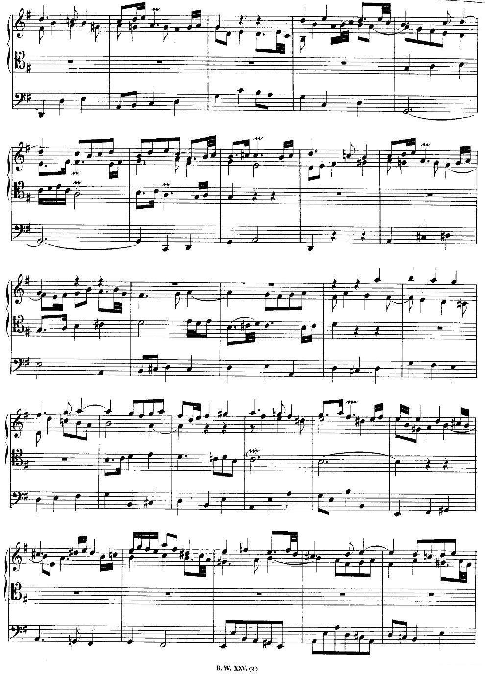 《巴赫18首赞美诗前奏曲》 电子琴曲谱，电子琴入门自学曲谱图