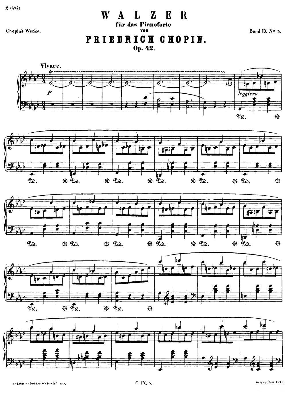 《降A大调圆舞曲Op.42》钢琴曲谱图分享