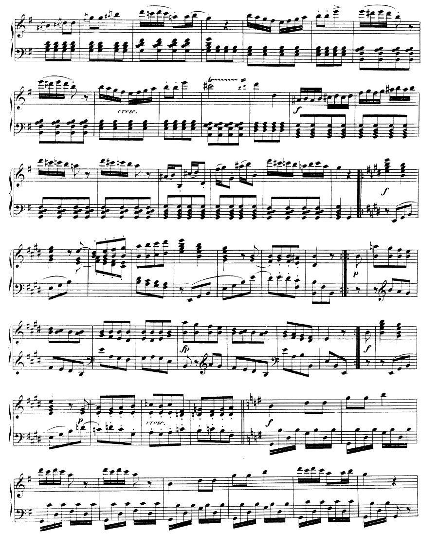 《丢失一分钱的愤怒 Op.129》钢琴曲谱图分享
