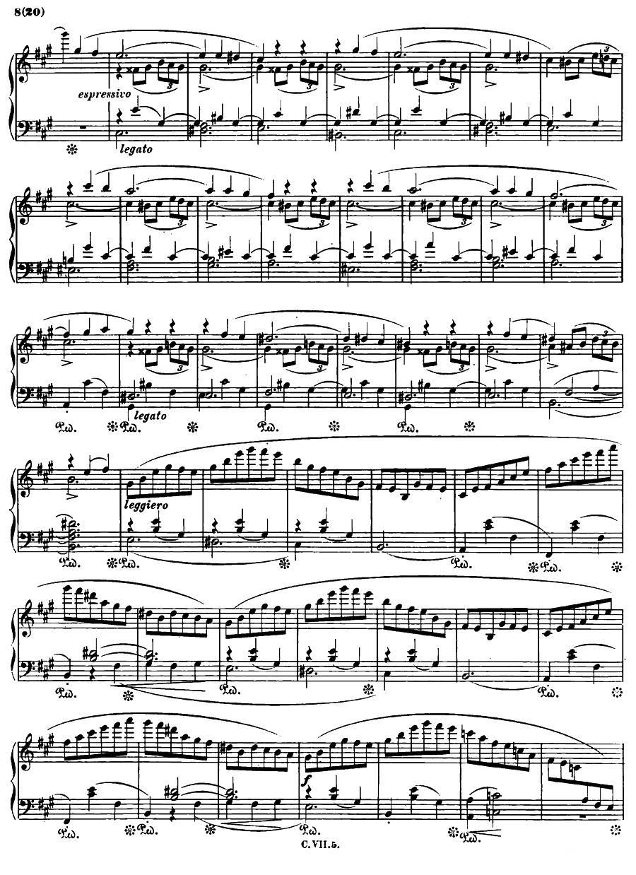 《降b小调钢琴谐谑曲Op.31》钢琴曲谱图分享