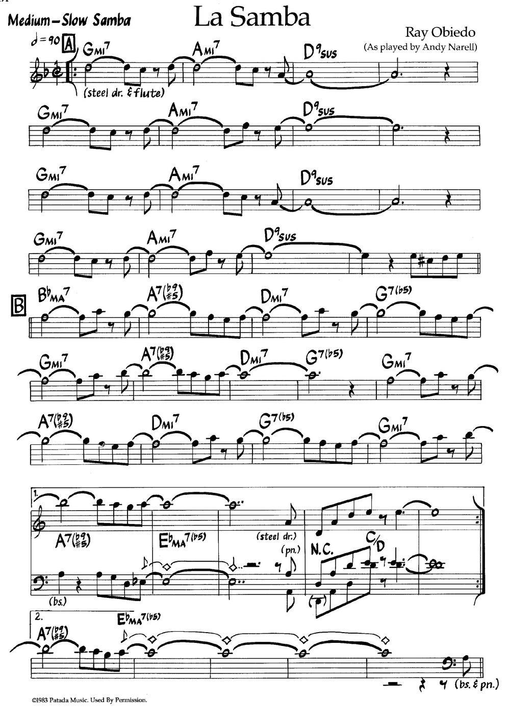 《La Samba》钢琴曲谱图分享