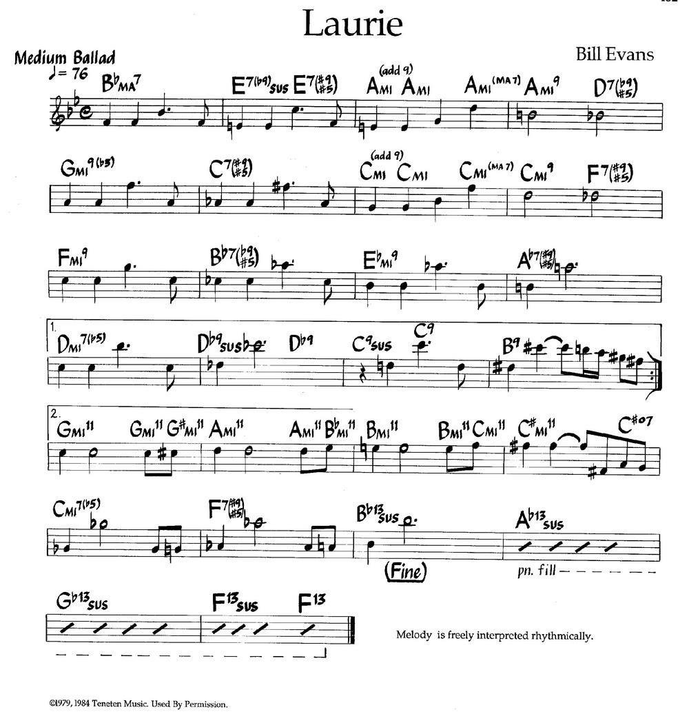 《Laurie》钢琴曲谱图分享