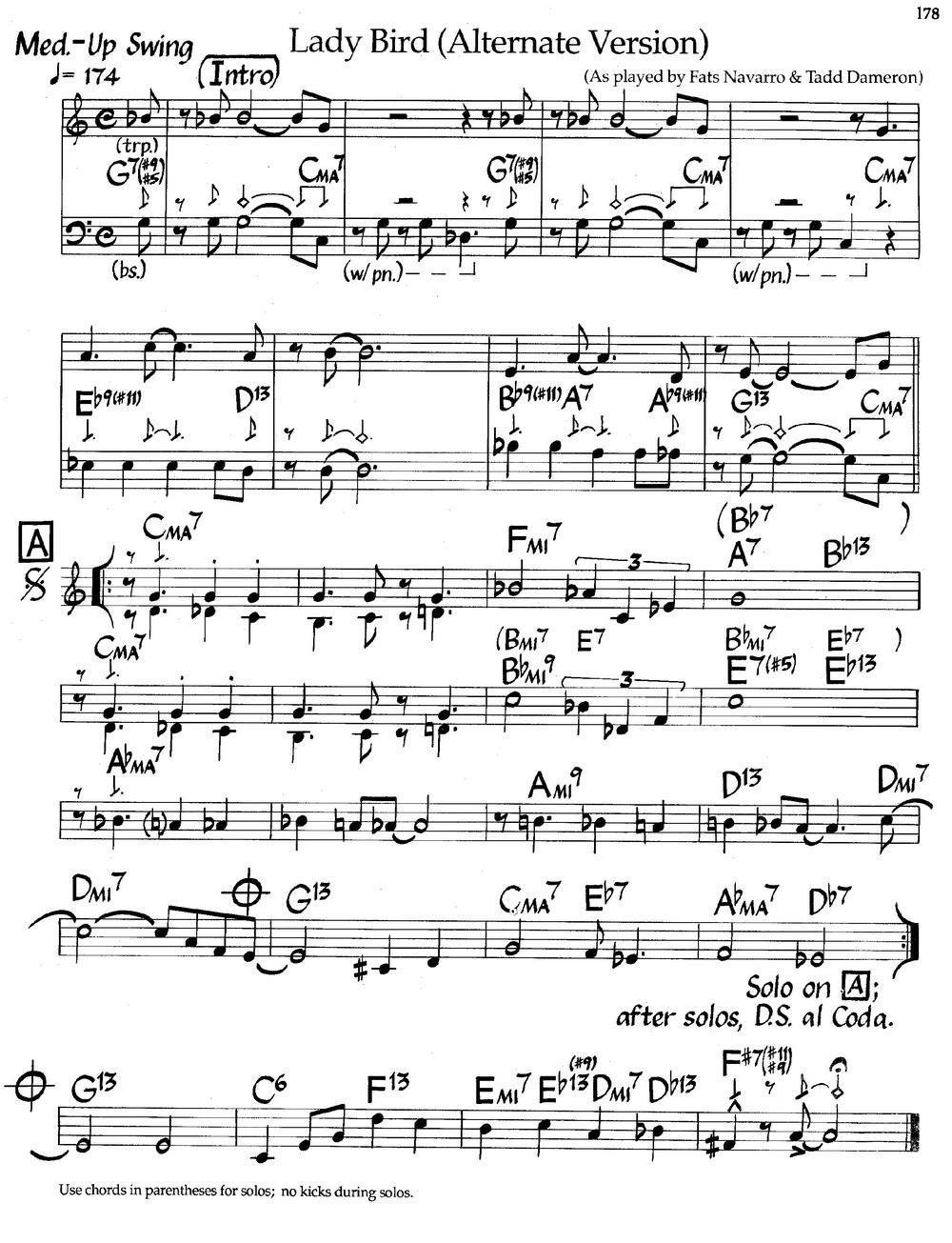 《Lady Bird 》钢琴曲谱图分享