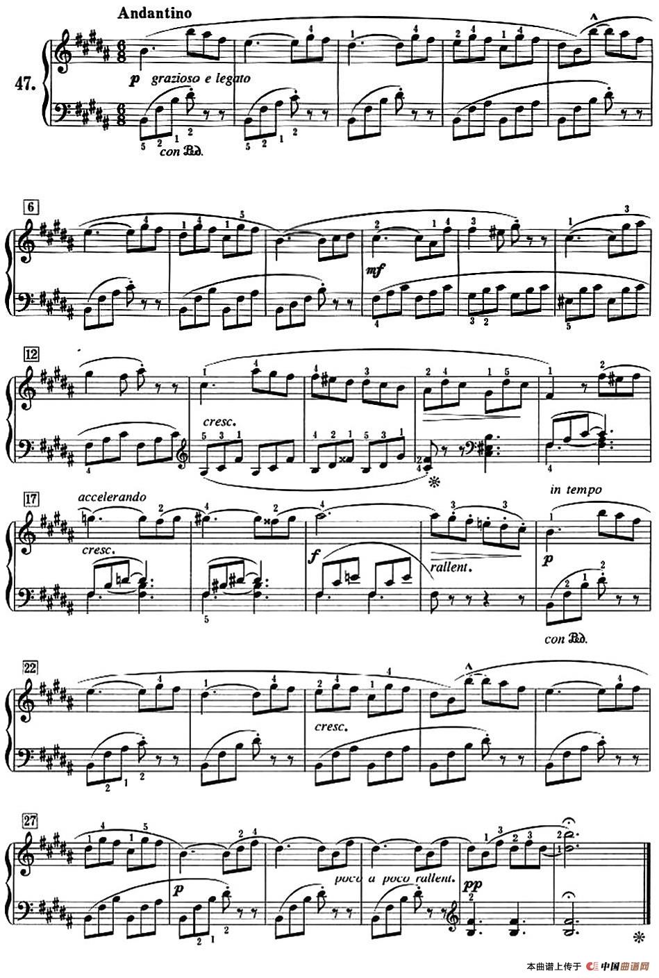 《50首莱蒙钢琴练习曲 作品37》钢琴曲谱图分享