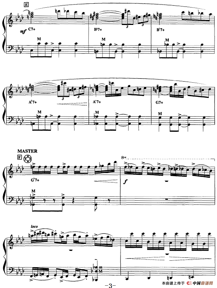 手风琴爵士乐曲：Milonga手风琴谱（线简谱对照、带指法版）