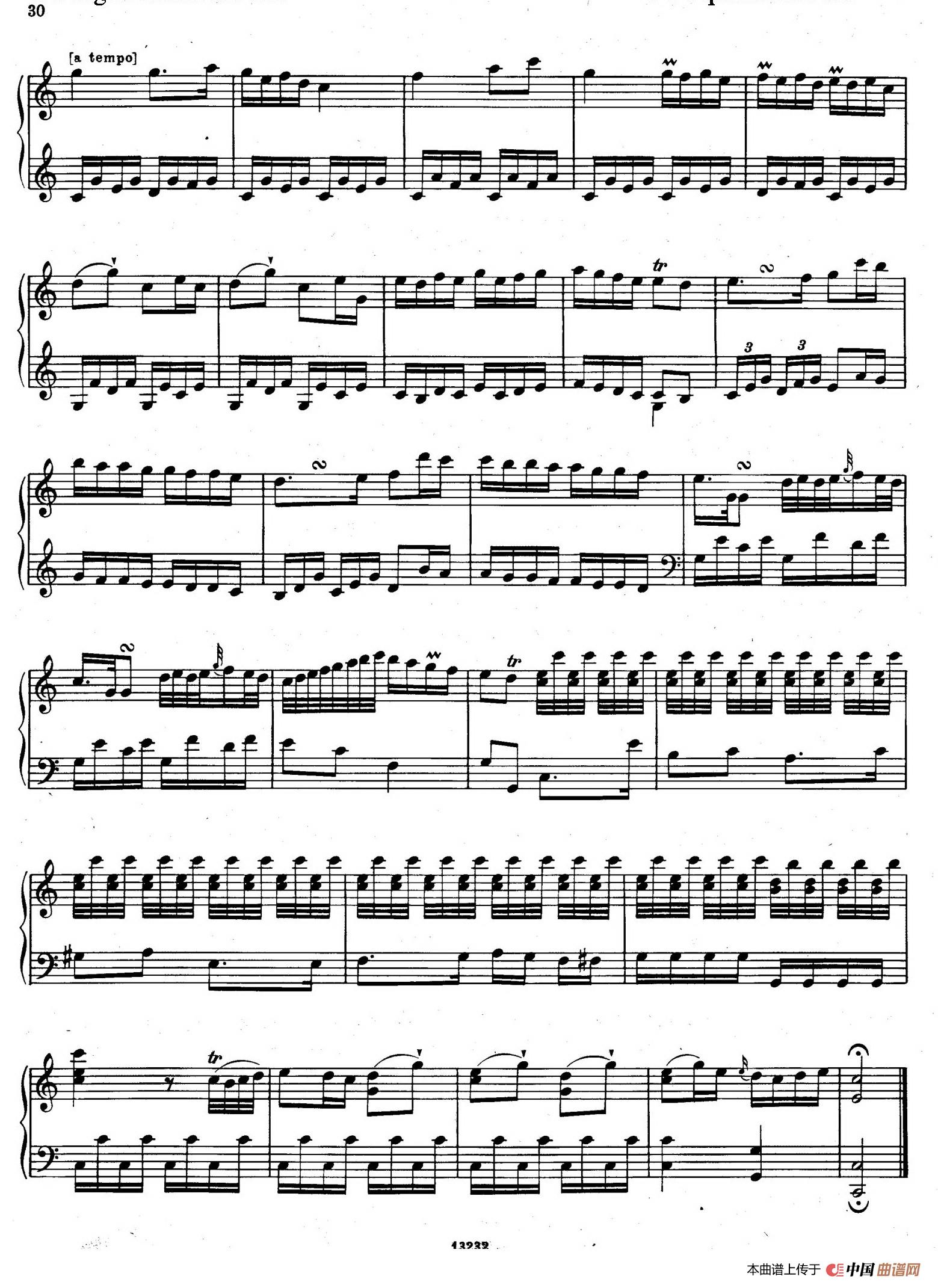《Rondo in C Major》钢琴曲谱图分享