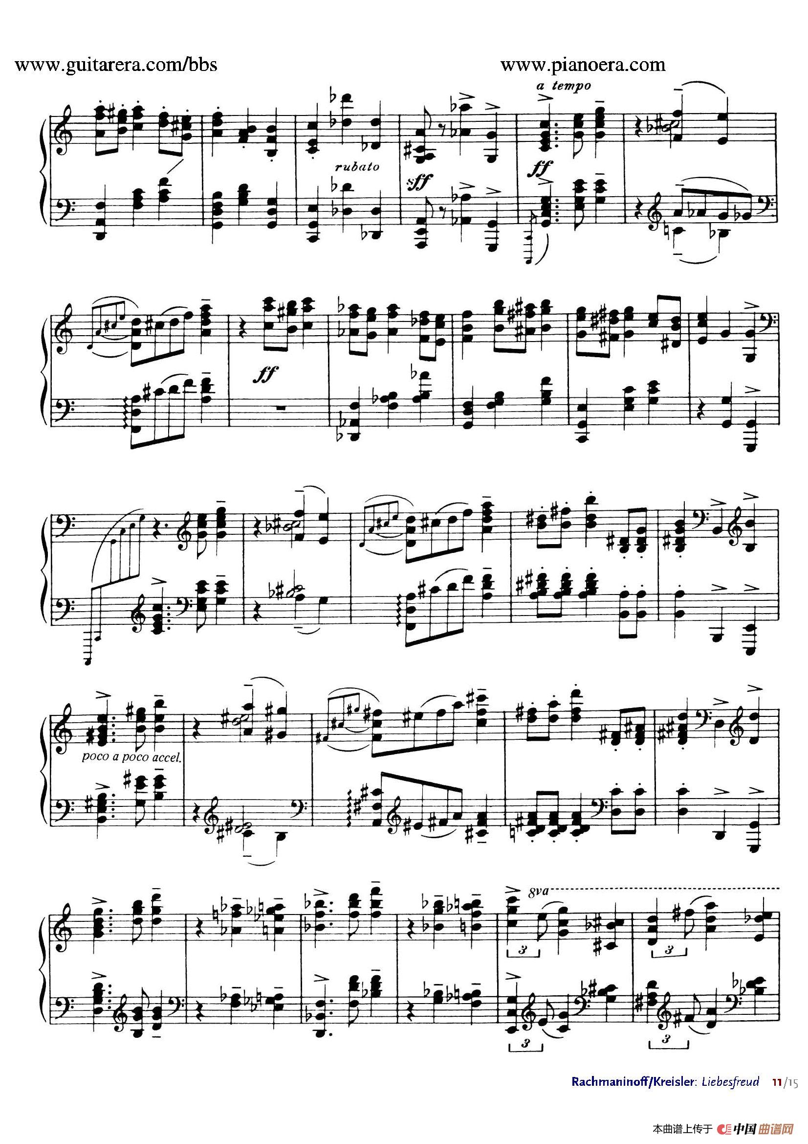 《Liebesfreud》钢琴曲谱图分享