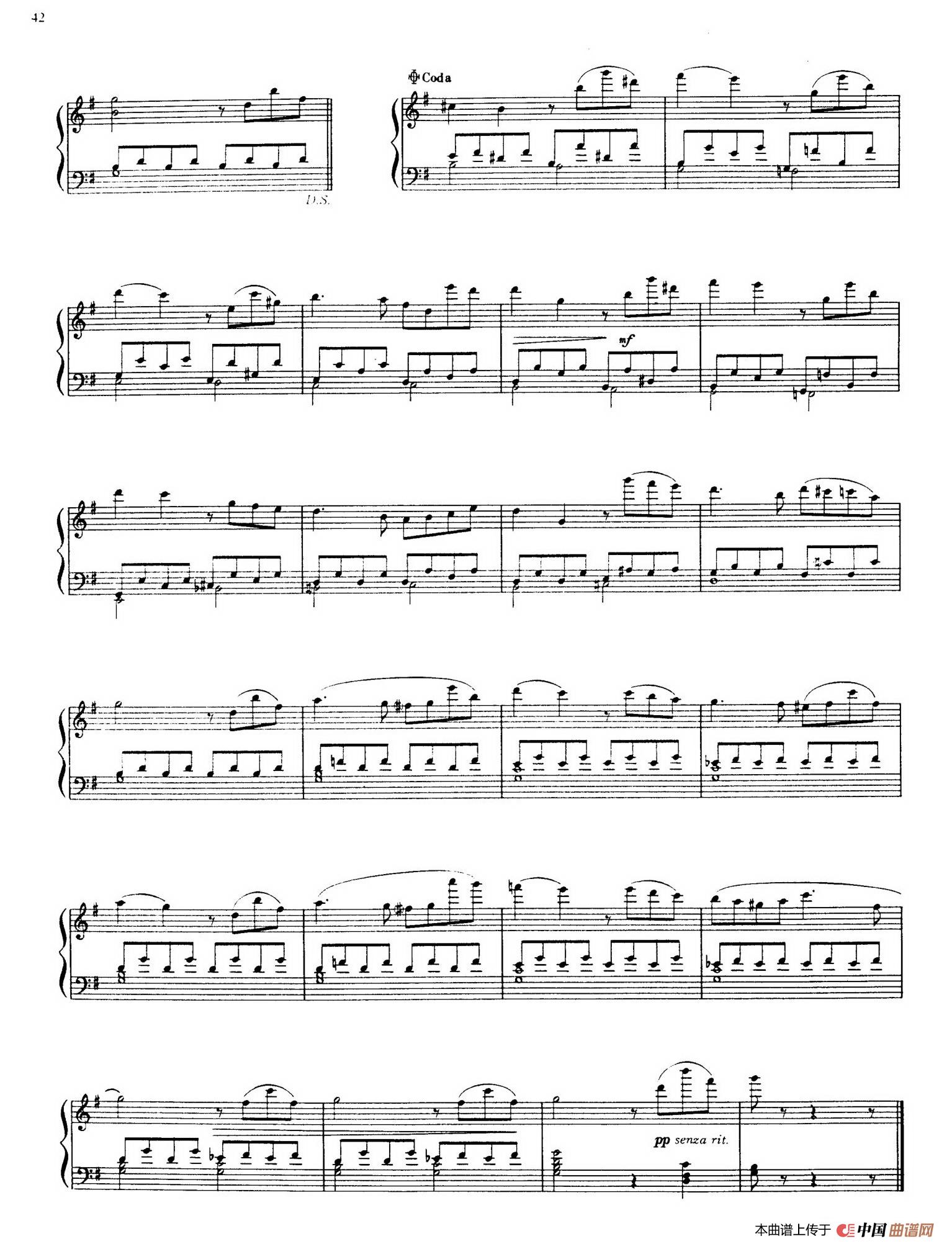《Sonatina in G Major》钢琴曲谱图分享