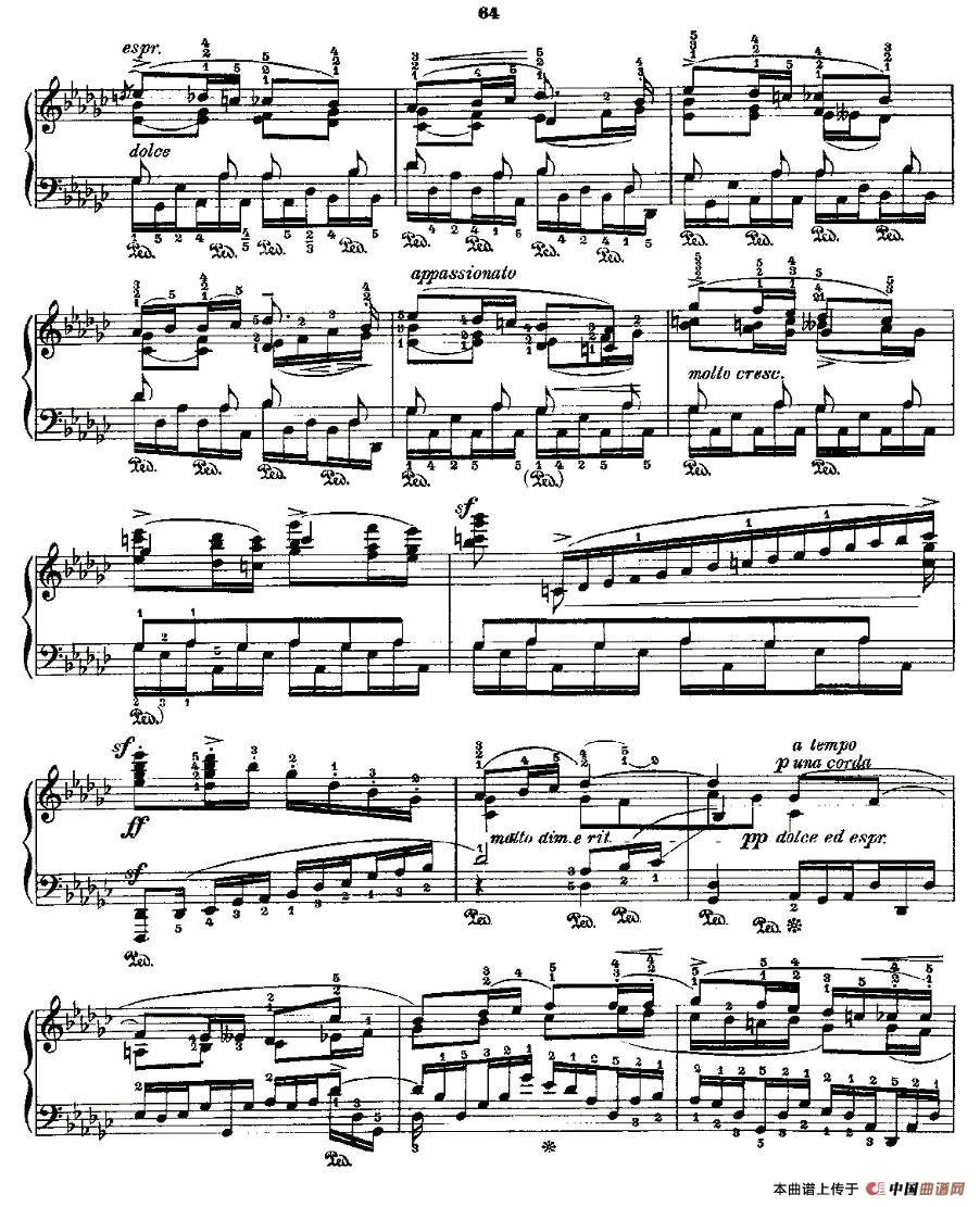 《肖邦《练习曲》Fr.Chopin Op.10 No5-5》钢琴曲谱图分享