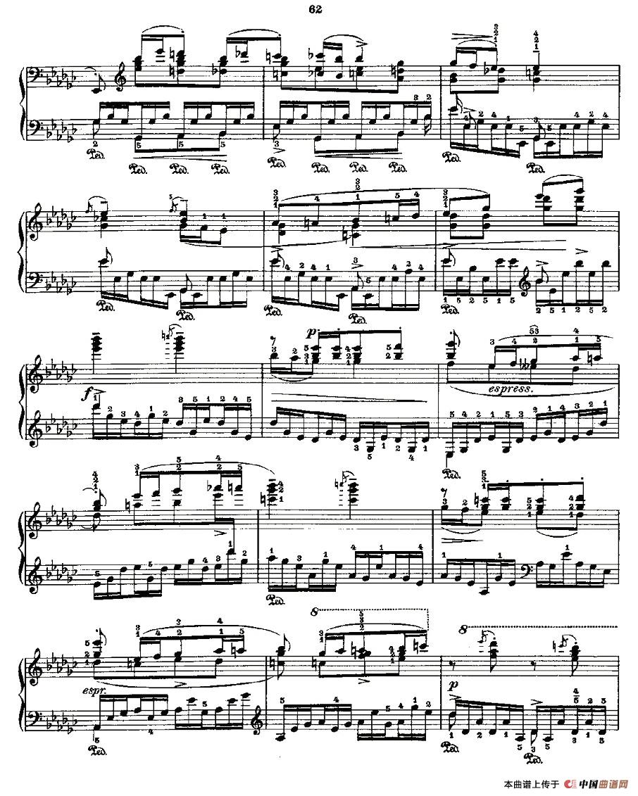 《肖邦《练习曲》Fr.Chopin Op.10 No5-5》钢琴曲谱图分享