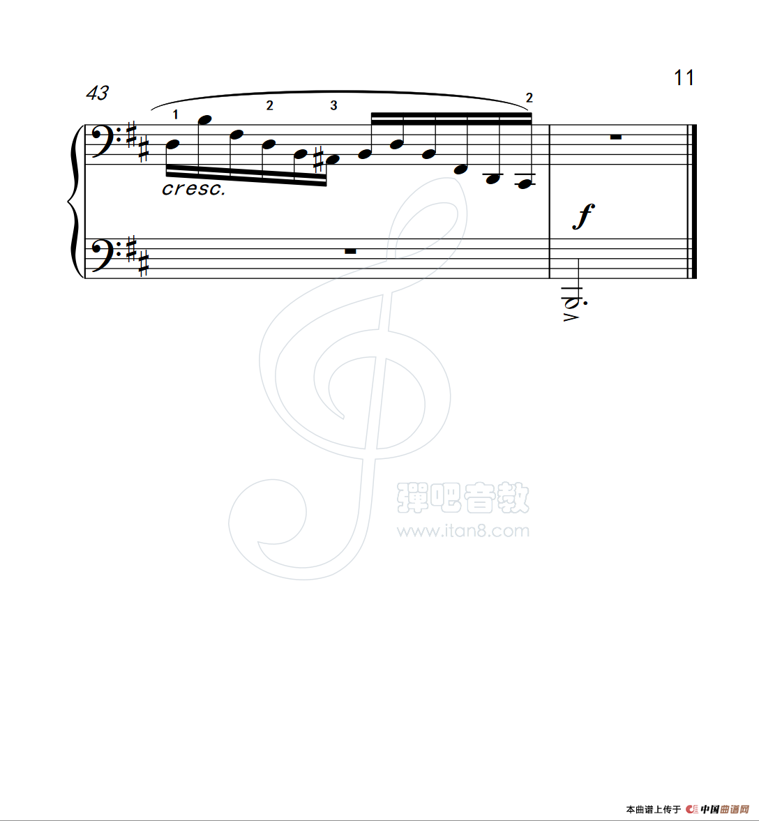 《练习曲 16》钢琴曲谱图分享