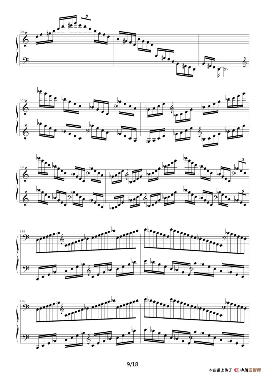 《C大调练习曲No.2》钢琴曲谱图分享