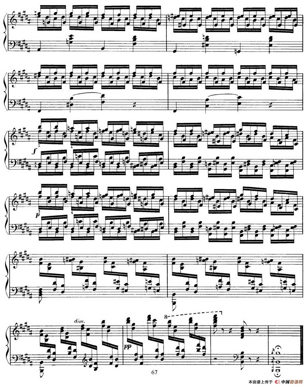 《15 Etudes de Virtuosité Op.72 No.15》钢琴曲谱图分享
