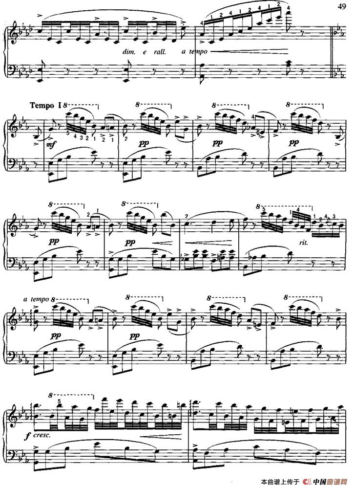 《黄昏鸟鸣》钢琴曲谱图分享
