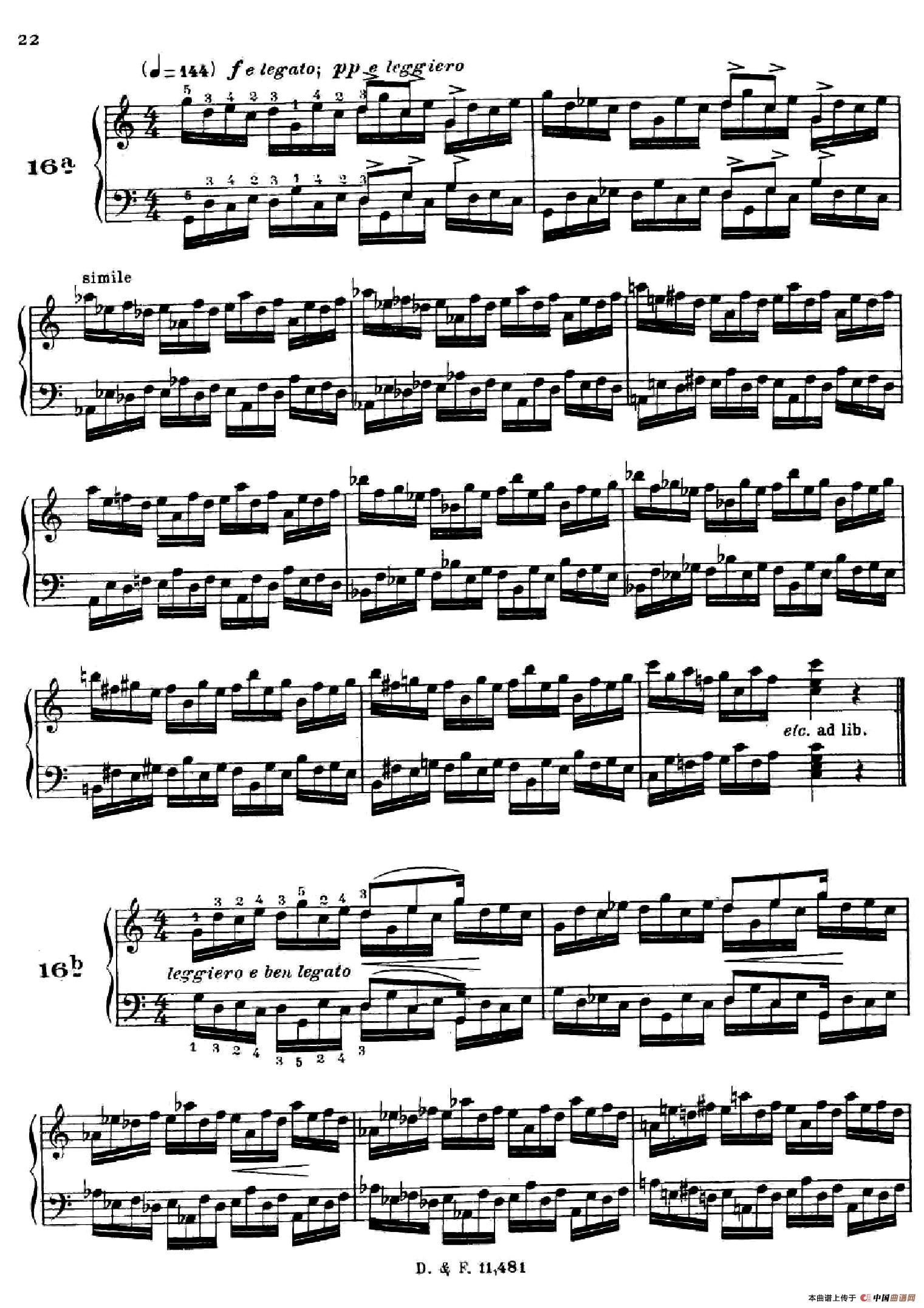 《51 Exercises, WoO 6》钢琴曲谱图分享