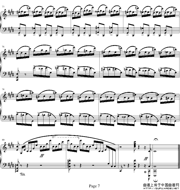 《肖邦练习曲op10.4》钢琴曲谱图分享