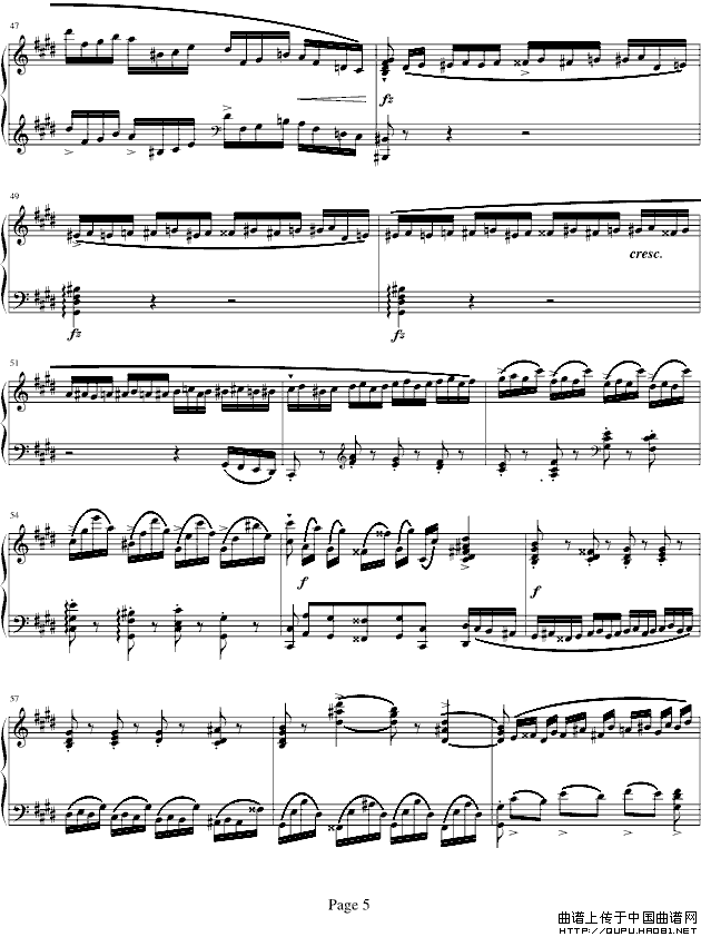 《肖邦练习曲op10.4》钢琴曲谱图分享