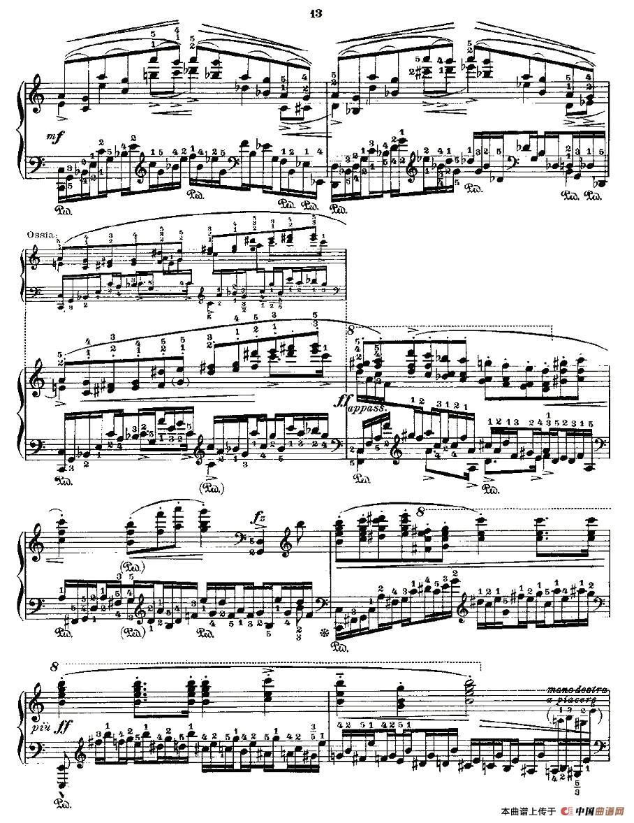 《肖邦《练习曲》Fr.Chopin Op.25 No11》钢琴曲谱图分享