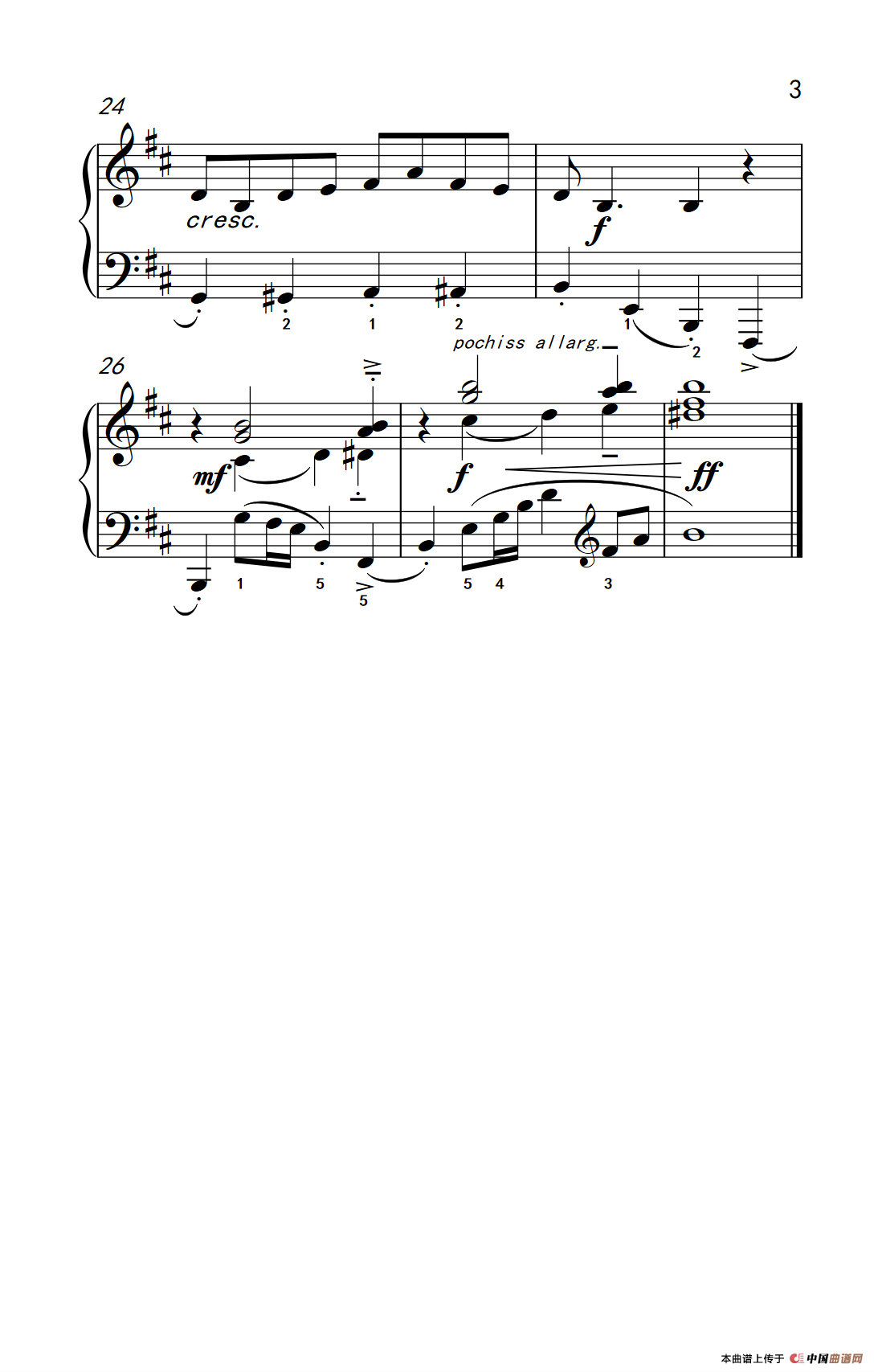 《新匈牙利民歌》钢琴曲谱图分享