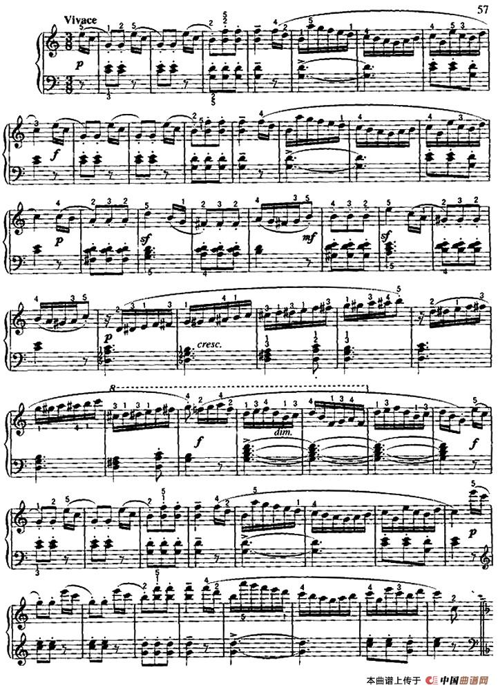 《小奏鸣曲》钢琴曲谱图分享