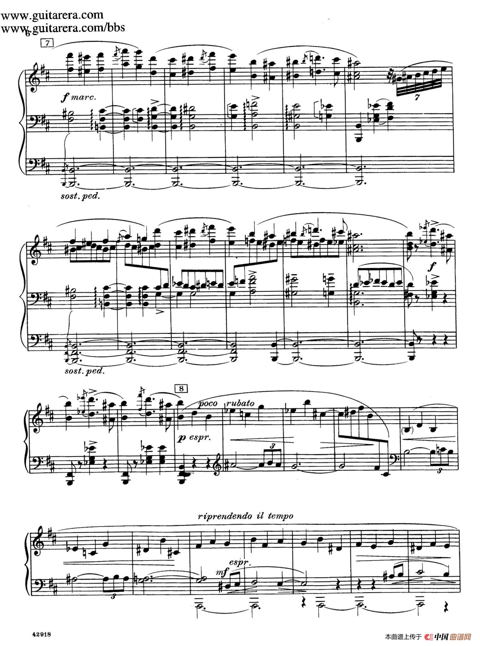 《Souvenirs Op.28》钢琴曲谱图分享