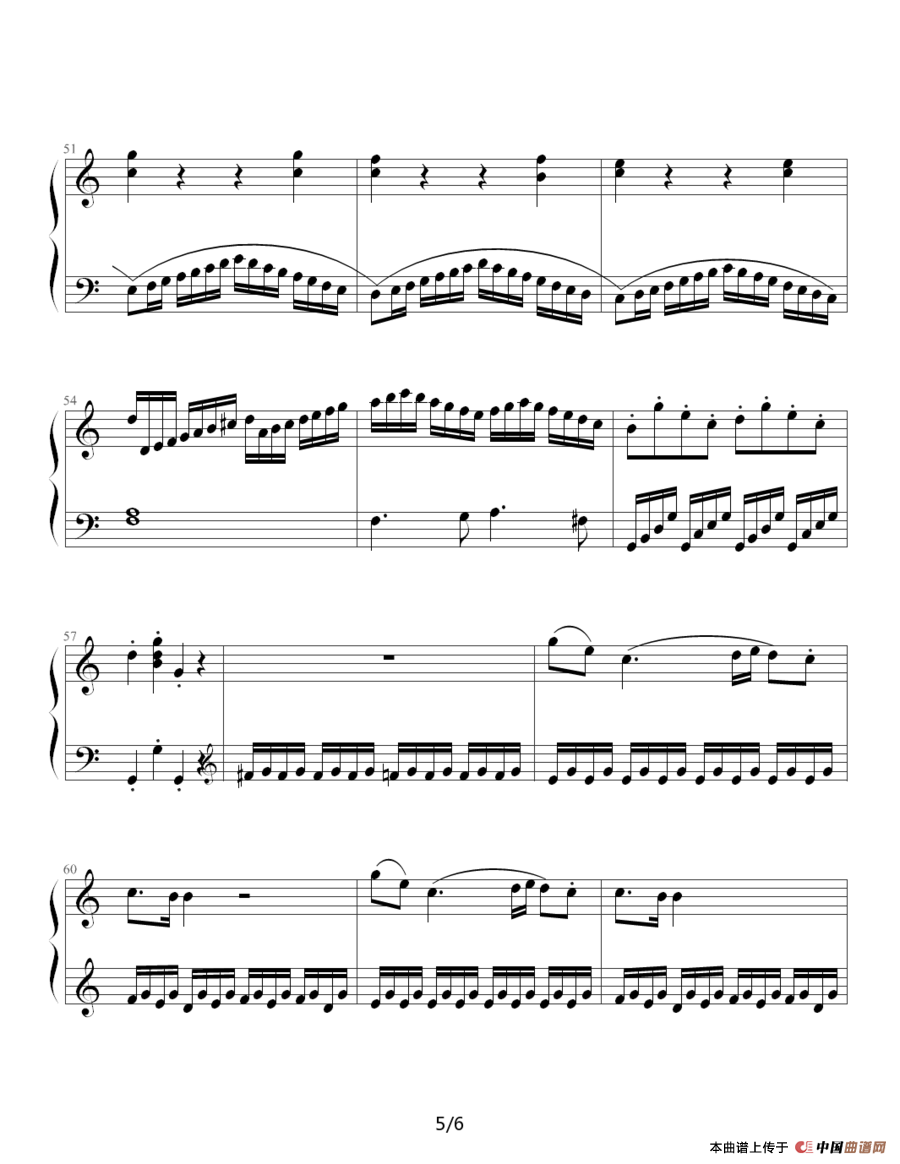 《奏鸣曲 Sonatas K.545》钢琴曲谱图分享