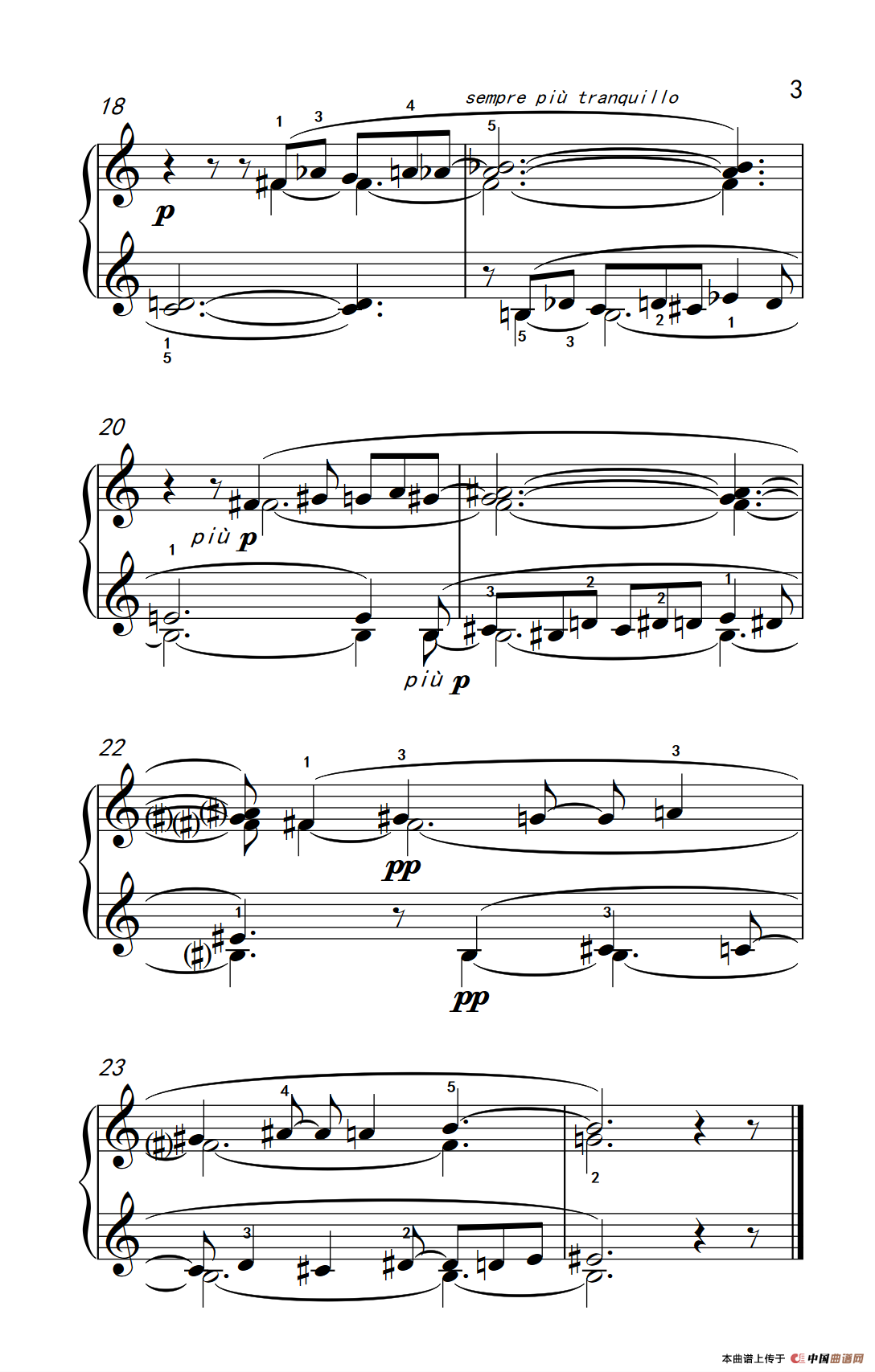 《大二度的旋律及和弦》钢琴曲谱图分享