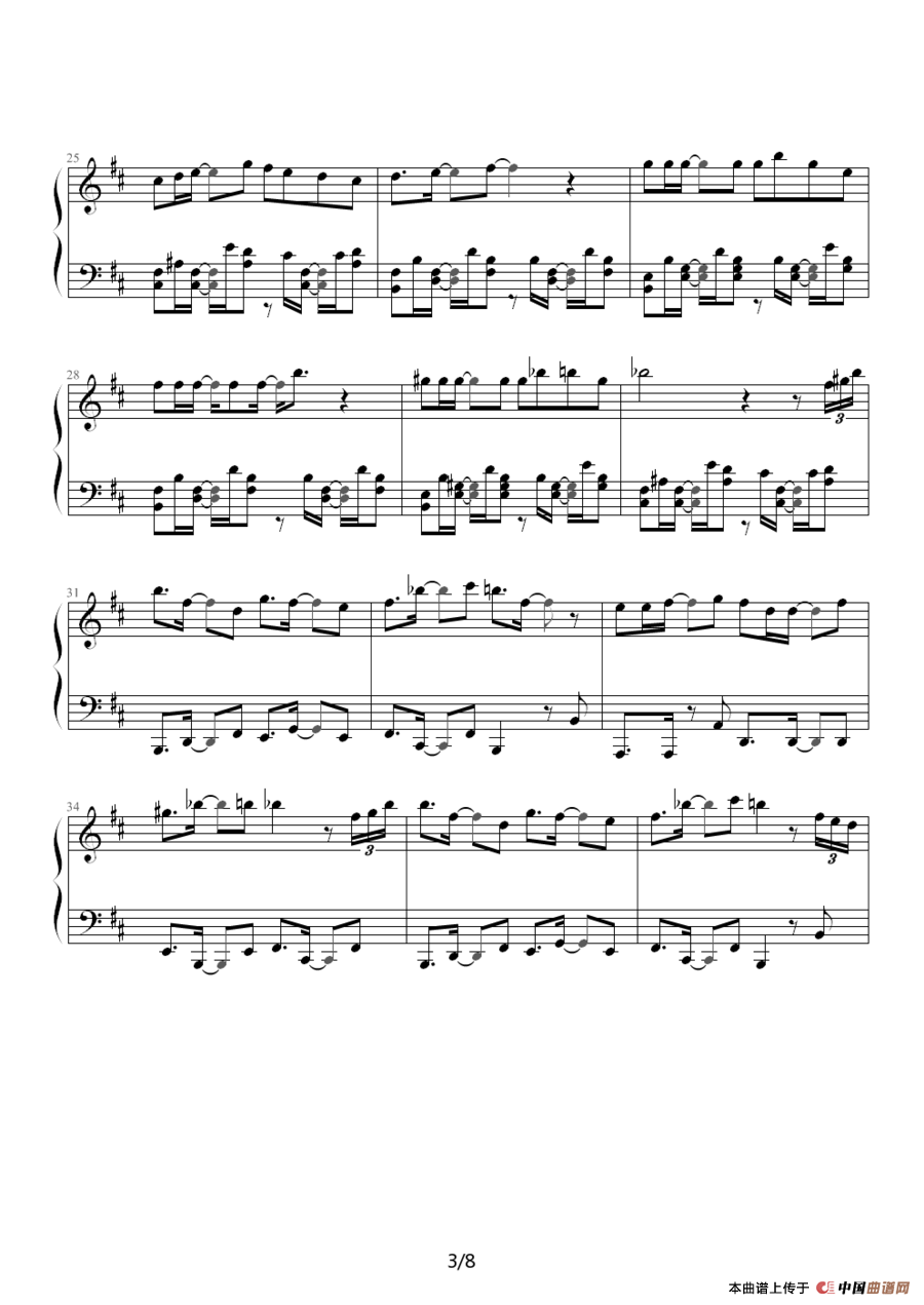 《森巴皇后》钢琴曲谱图分享