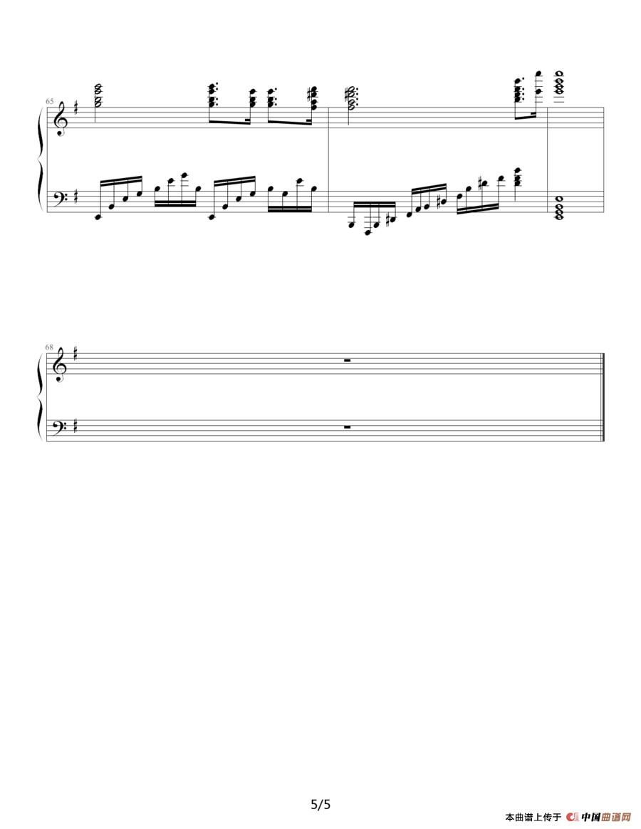 《nina》钢琴曲谱图分享