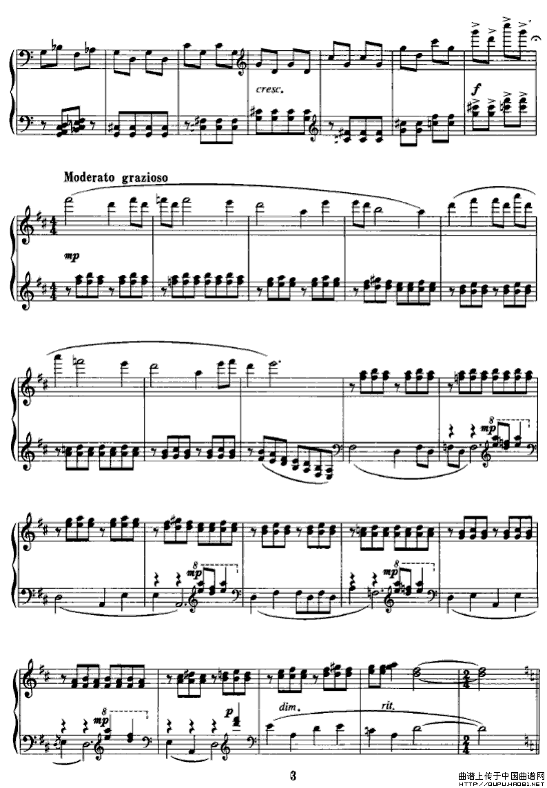 《芦笙欢歌》钢琴曲谱图分享