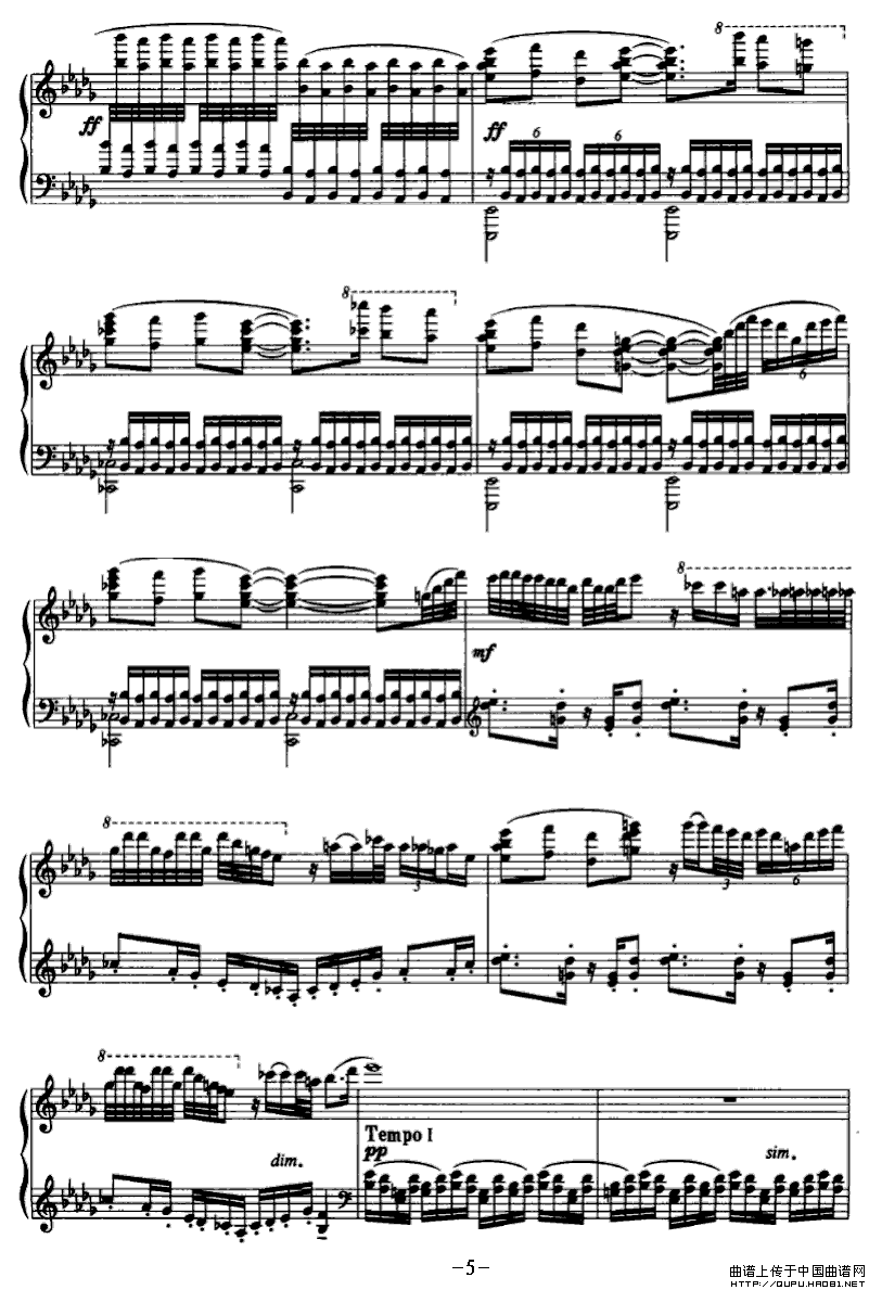 《暮》钢琴曲谱图分享