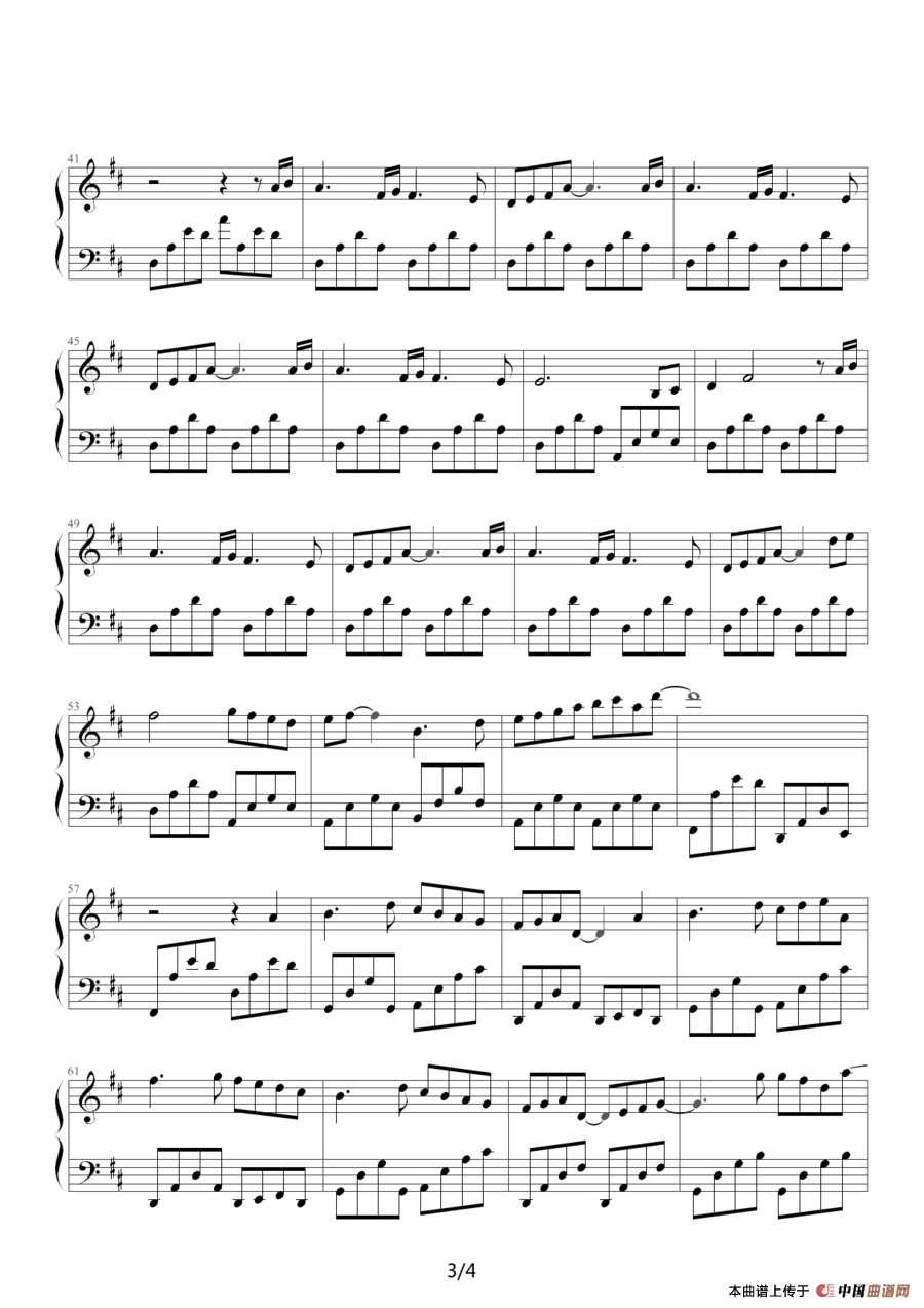 《比特里克斯》钢琴曲谱图分享