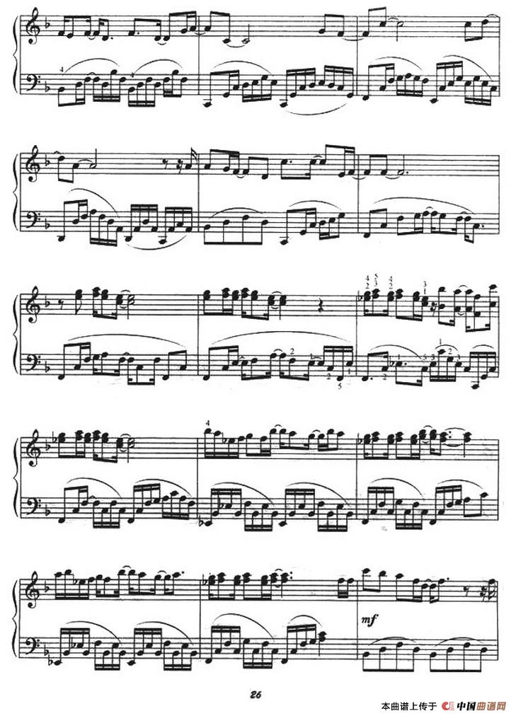 《无花果》钢琴曲谱图分享