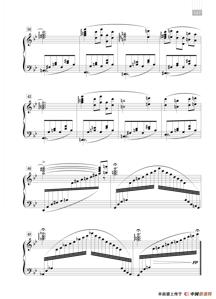 《组曲《彝山风情画》：篝火》钢琴曲谱图分享