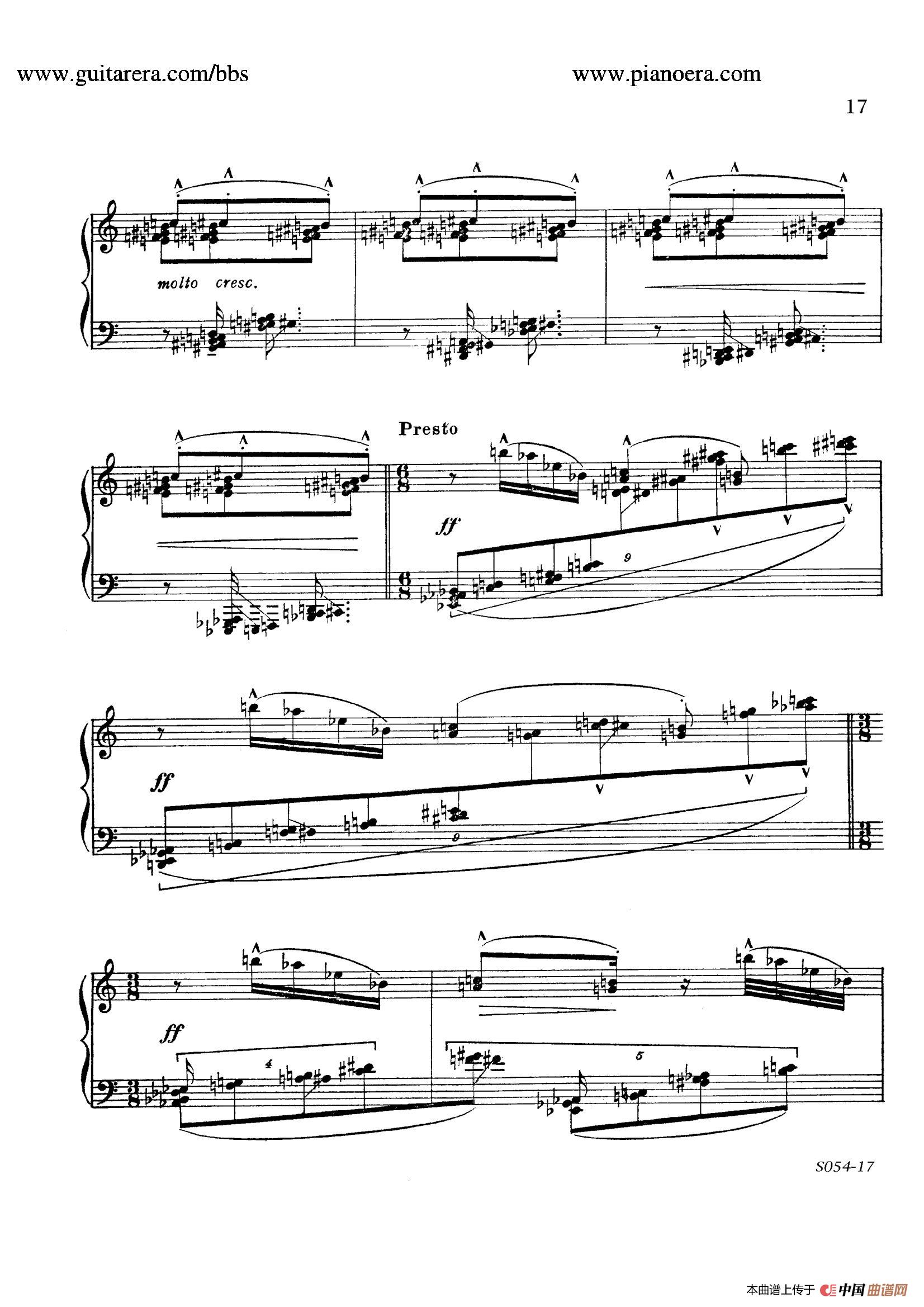 《Danse Sauvage Op.13 No.2》钢琴曲谱图分享
