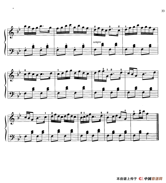 《110首中国民歌钢琴小曲集：秧歌》钢琴曲谱图分享