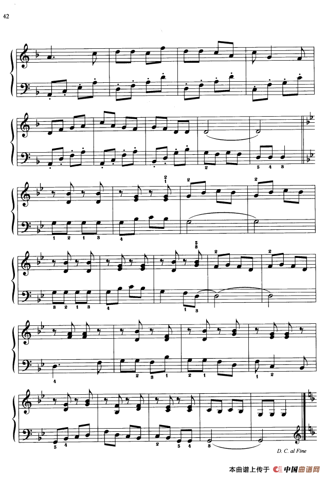 《110首中国民歌钢琴小曲集：欢乐舞曲》钢琴曲谱图分享