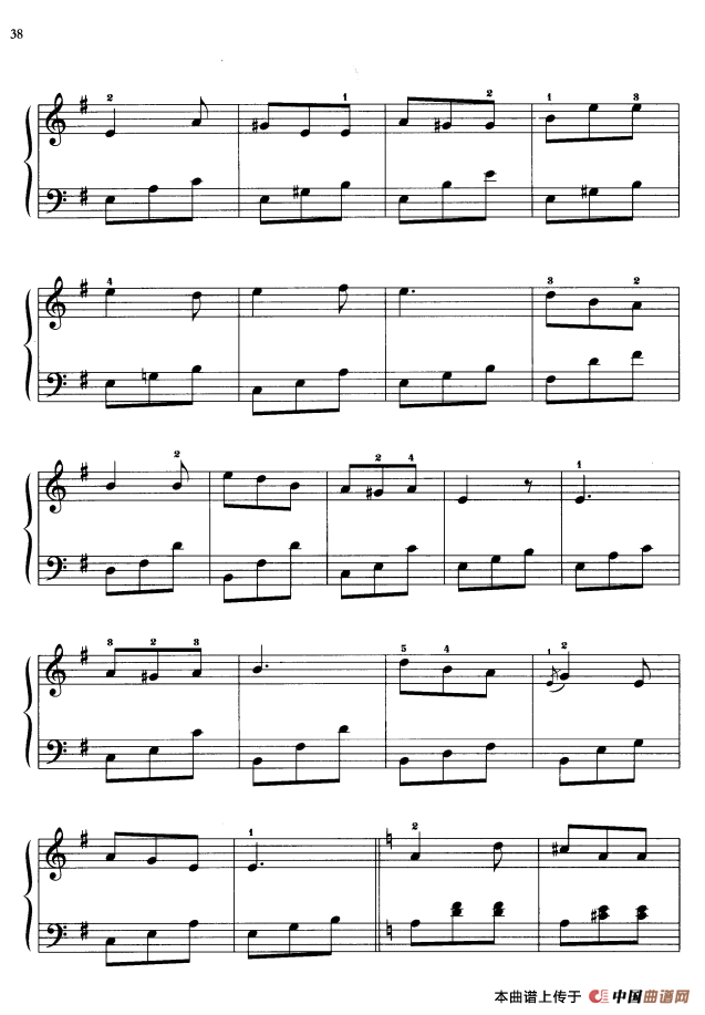 《110首中国民歌钢琴小曲集：百宛舞曲》钢琴曲谱图分享