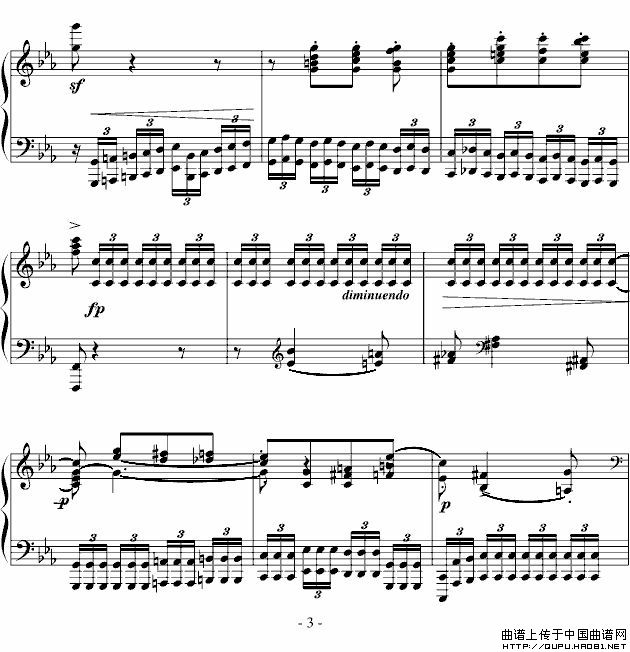 《八度练习曲》钢琴曲谱图分享