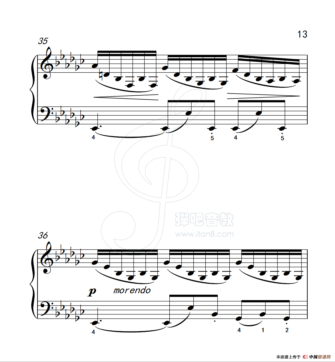 《练习曲 31》钢琴曲谱图分享