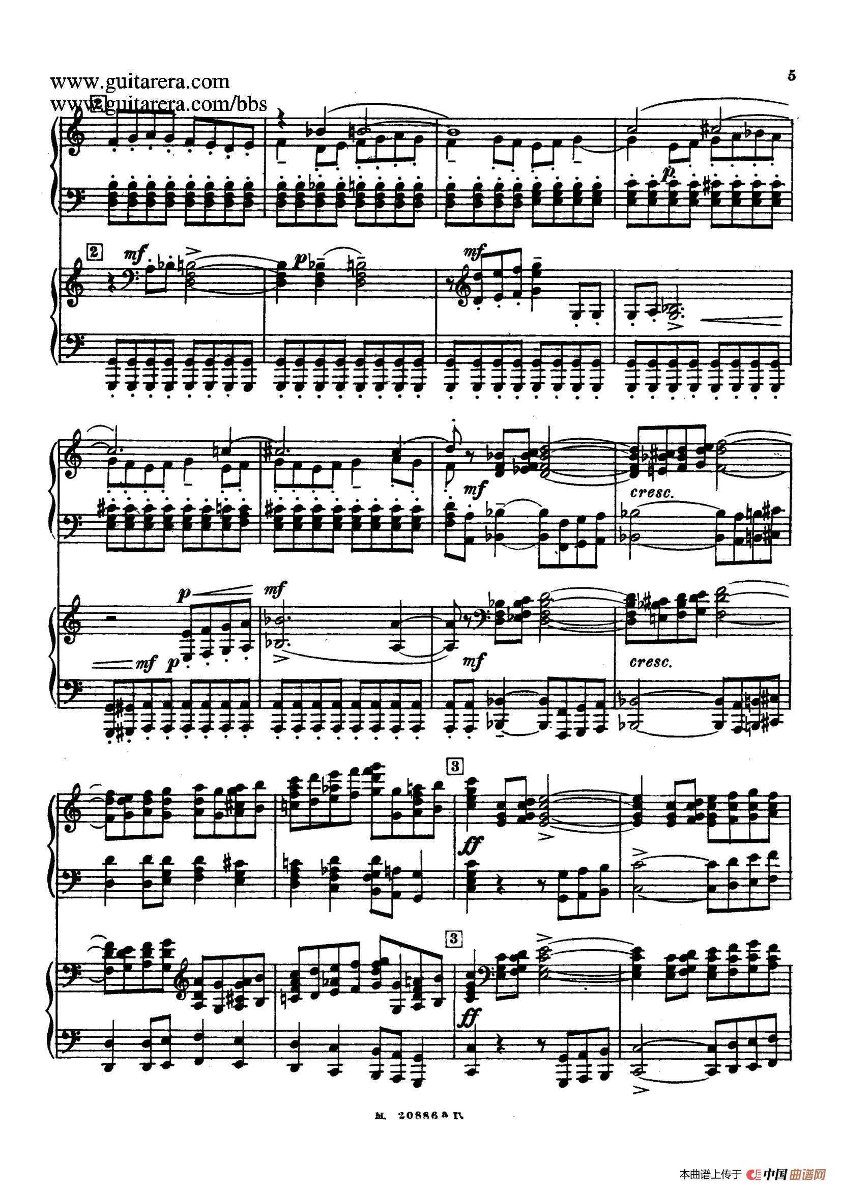 《第二双钢琴组曲 Suite for Two Pianos No.2 Op.17》钢琴曲谱图分享