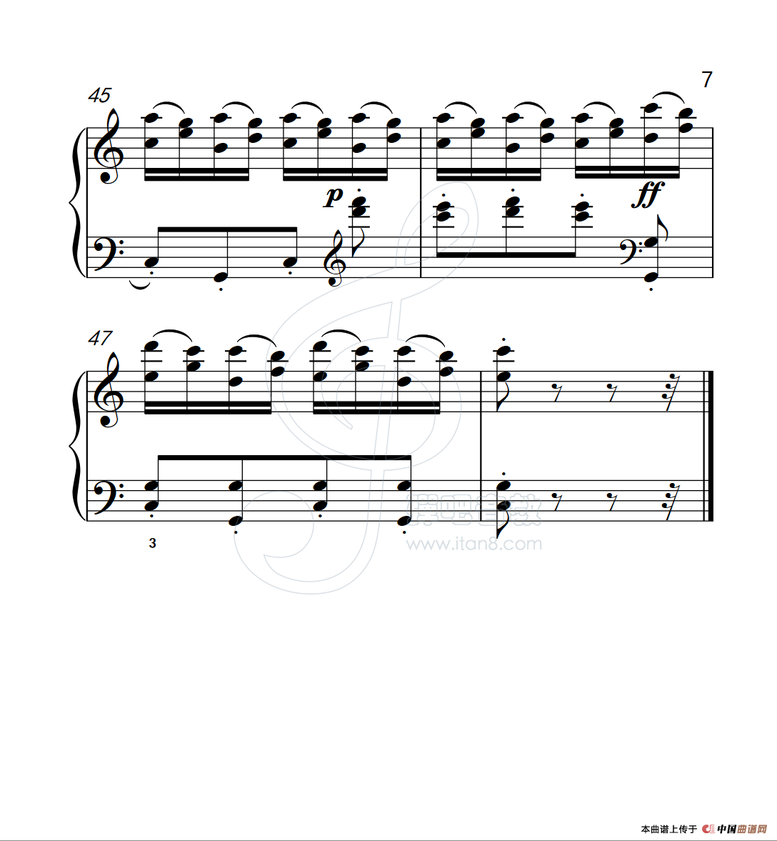 《练习曲 26》钢琴曲谱图分享