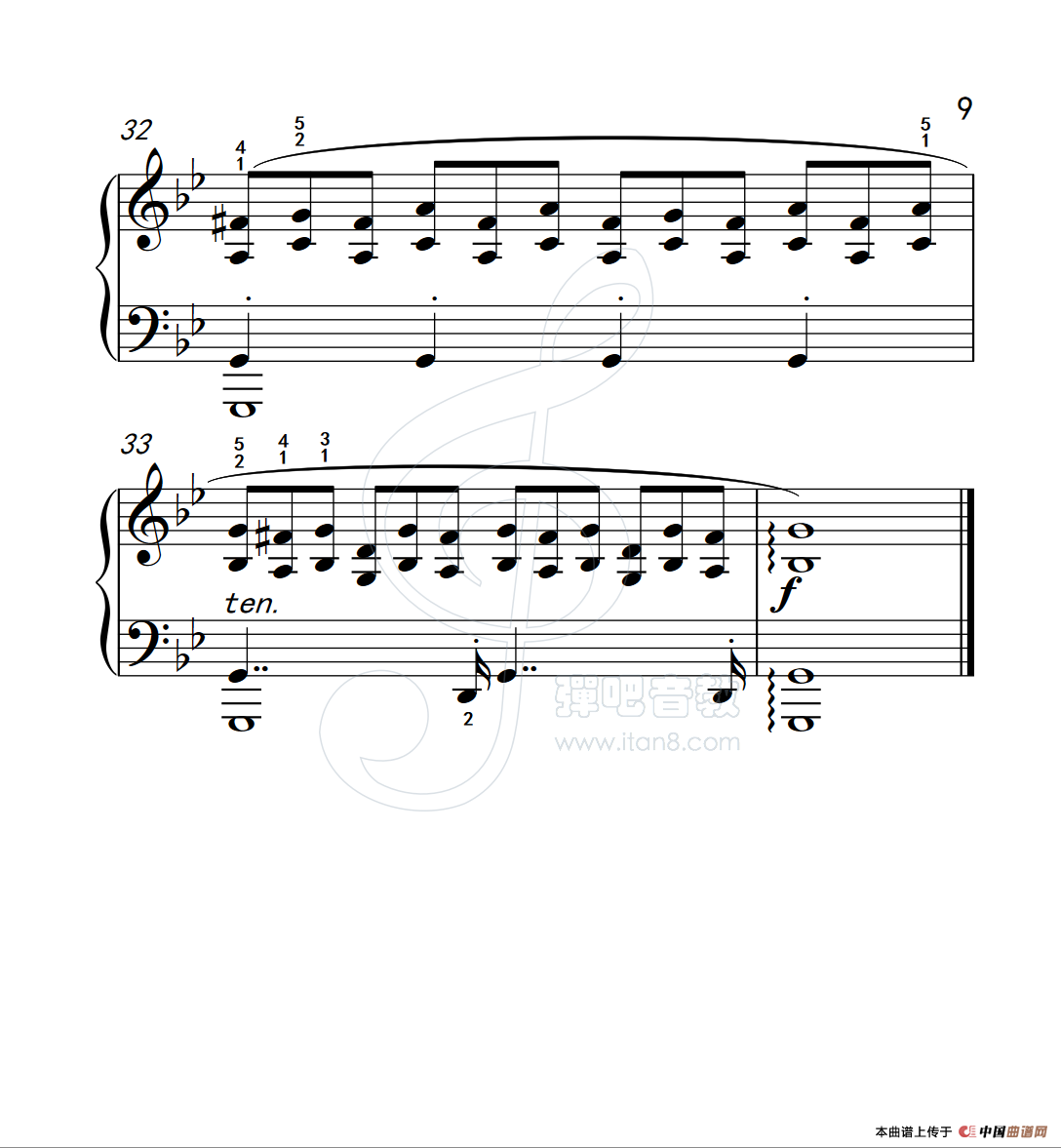 《练习曲 29》钢琴曲谱图分享