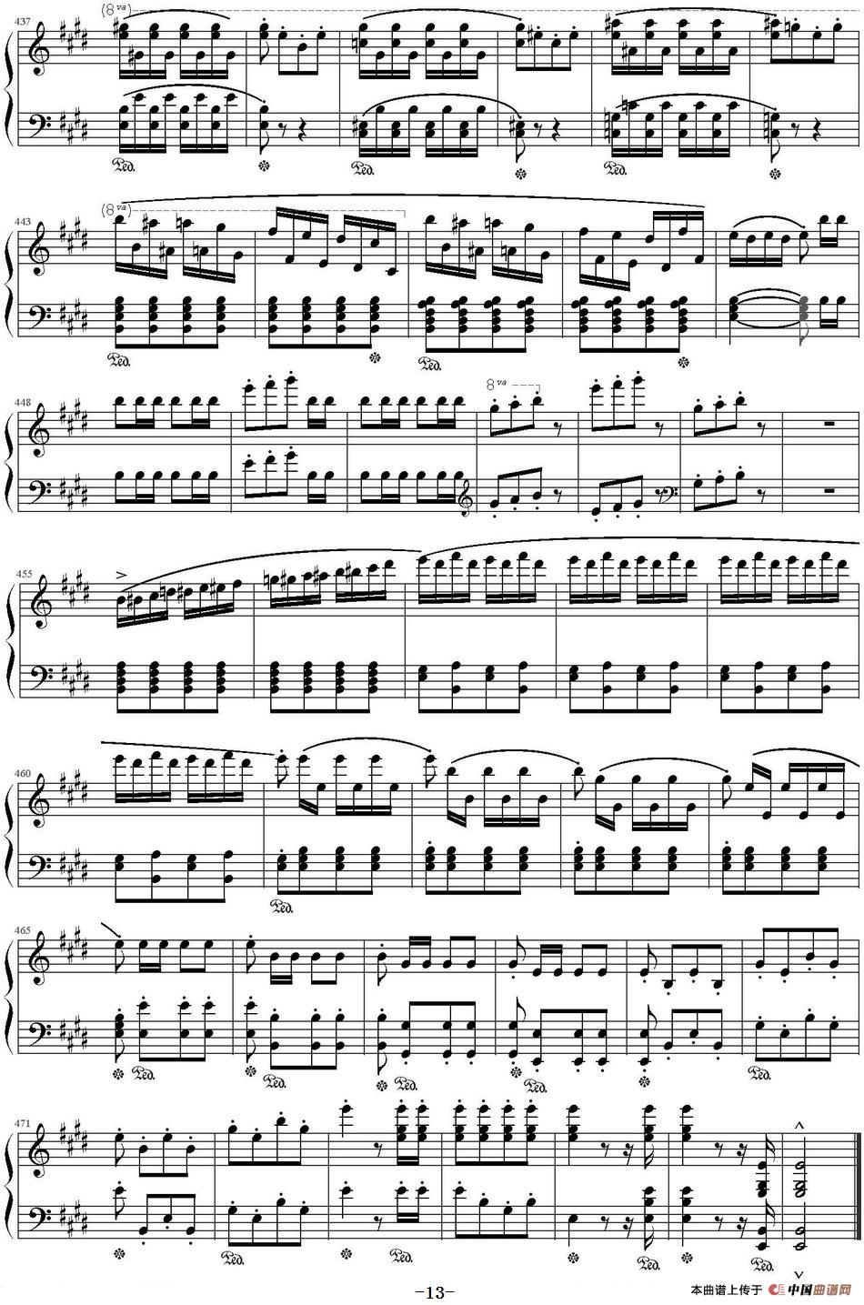 《歌剧《威廉·退尔》序曲》钢琴曲谱图分享