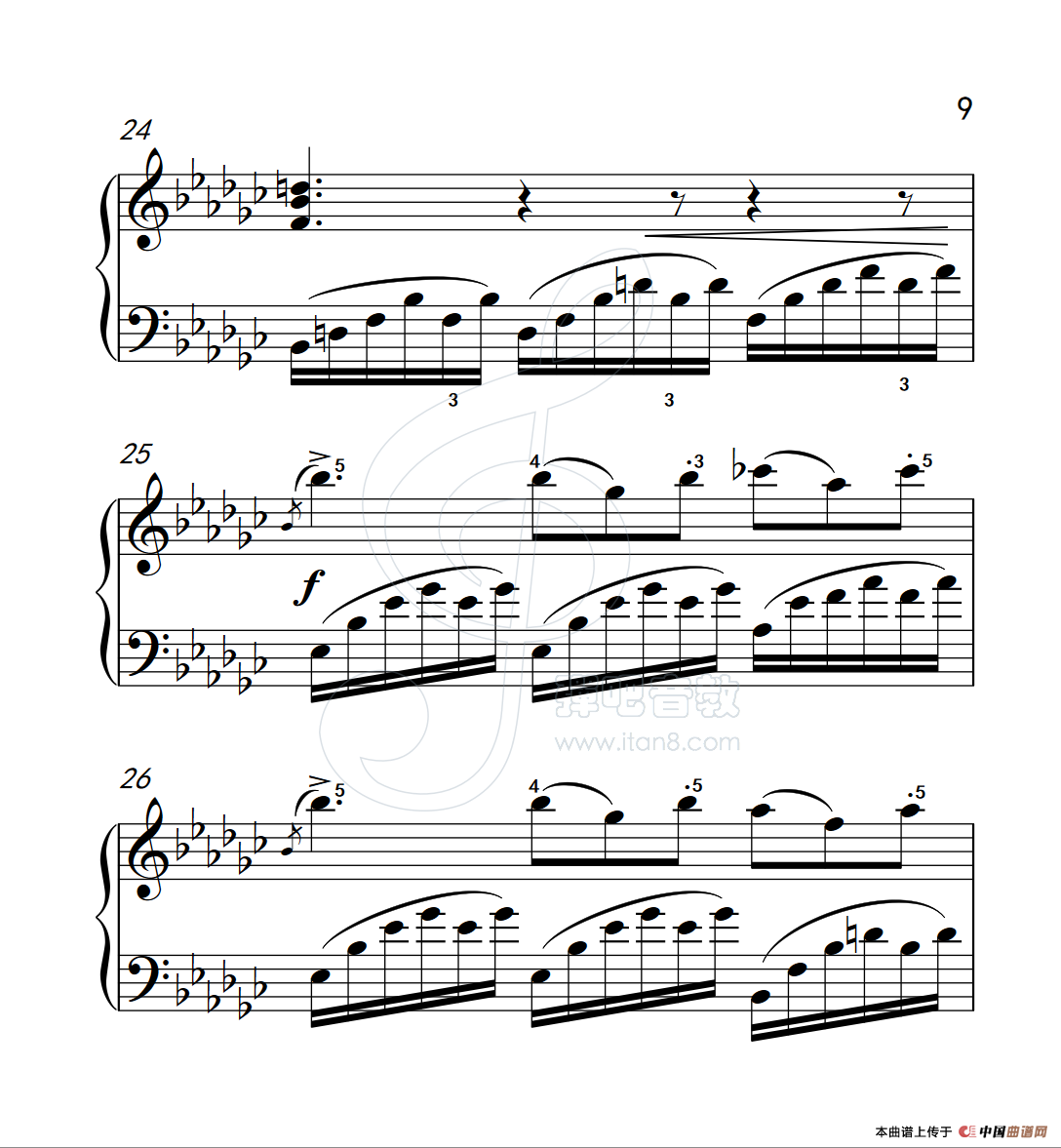 《练习曲 31》钢琴曲谱图分享