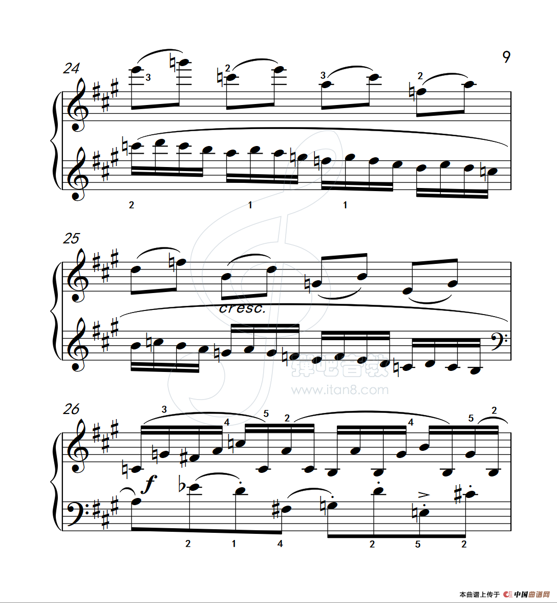 《练习曲 40》钢琴曲谱图分享