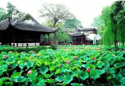 中国传统庭院平面图